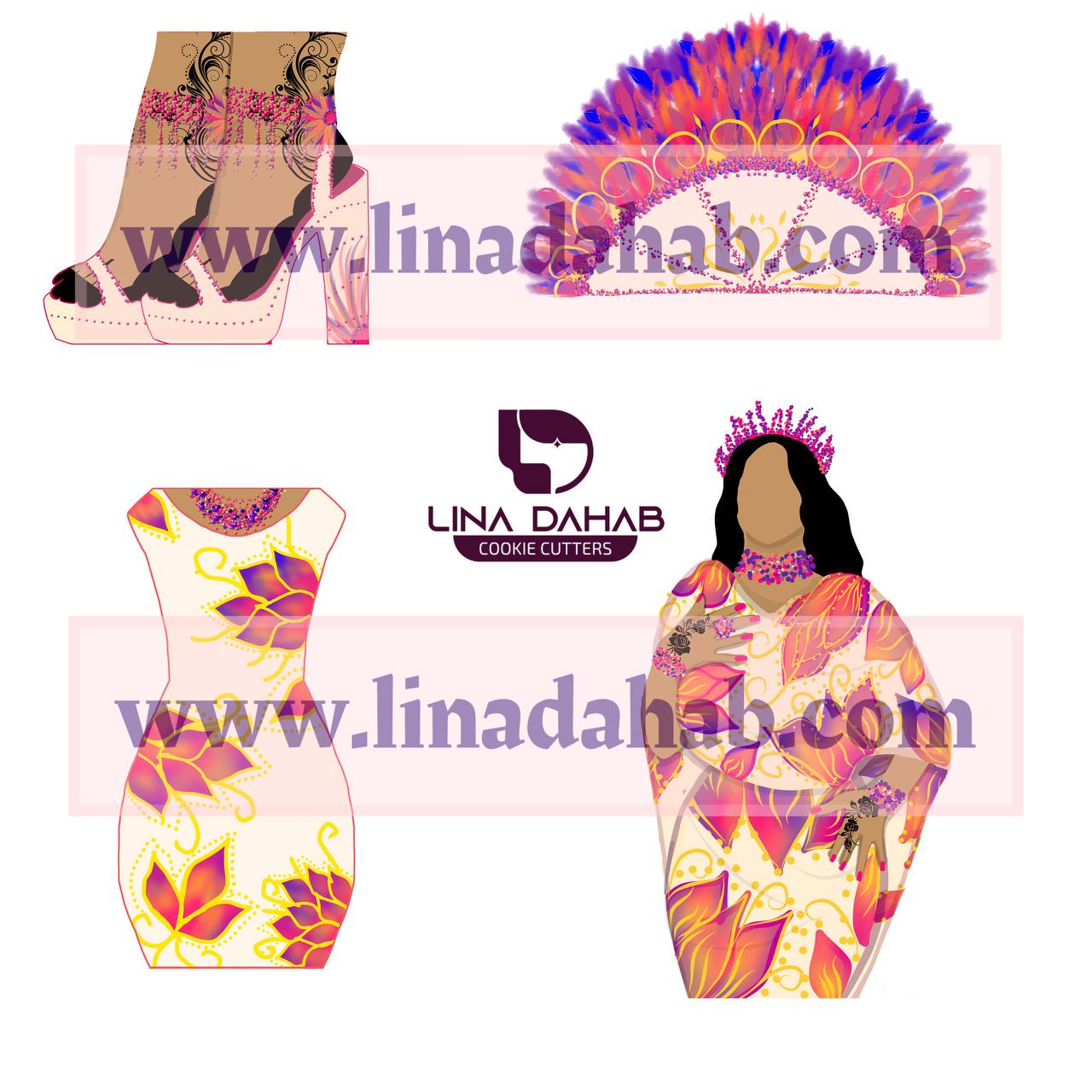 قطاعة كوكيز مع صورة مماثلة على شكل حذاء بكعب عالي