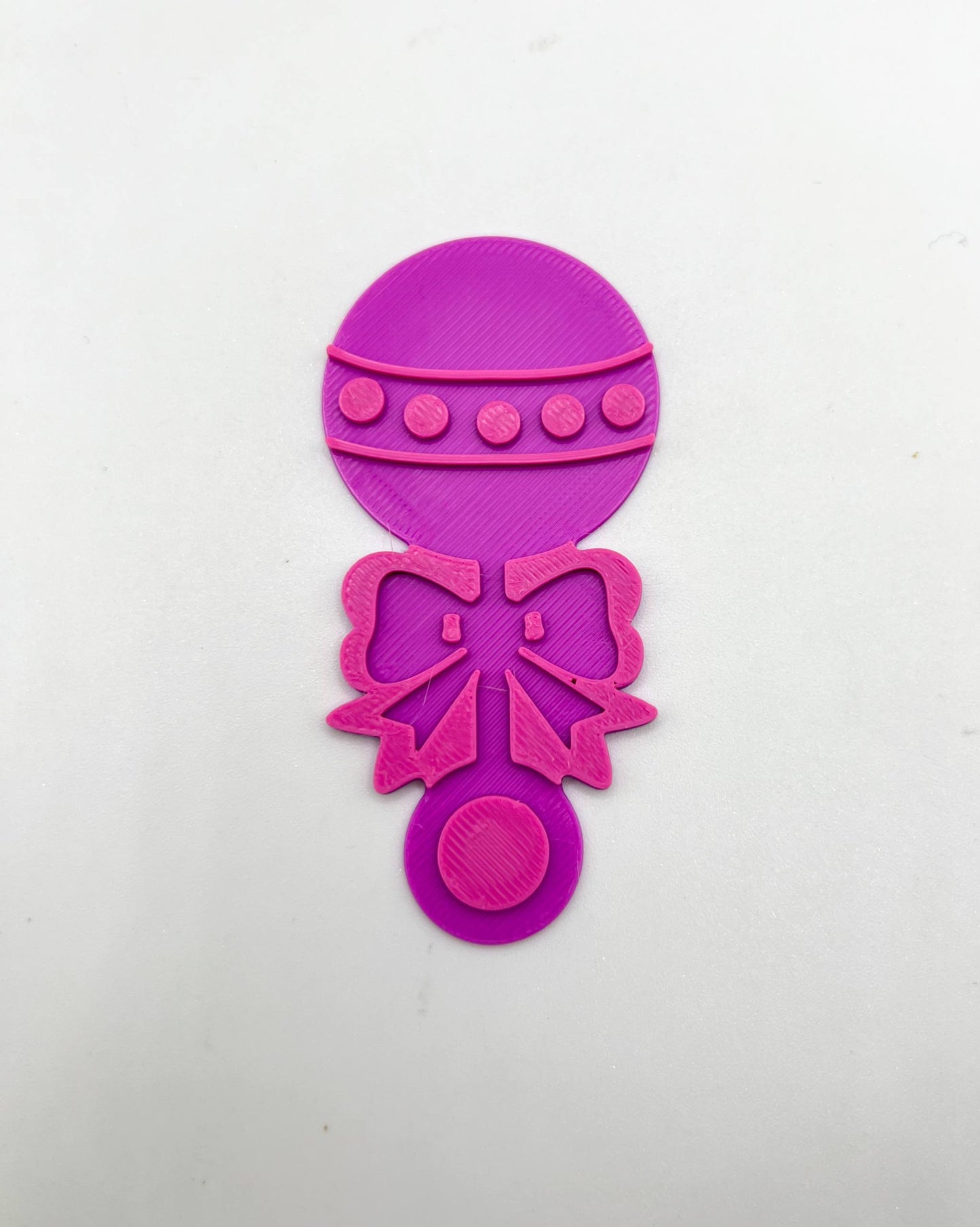 baby rattle cookie cutter + stamp