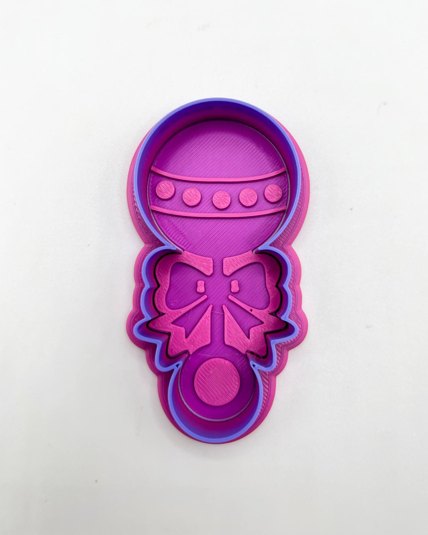 baby rattle cookie cutter + stamp