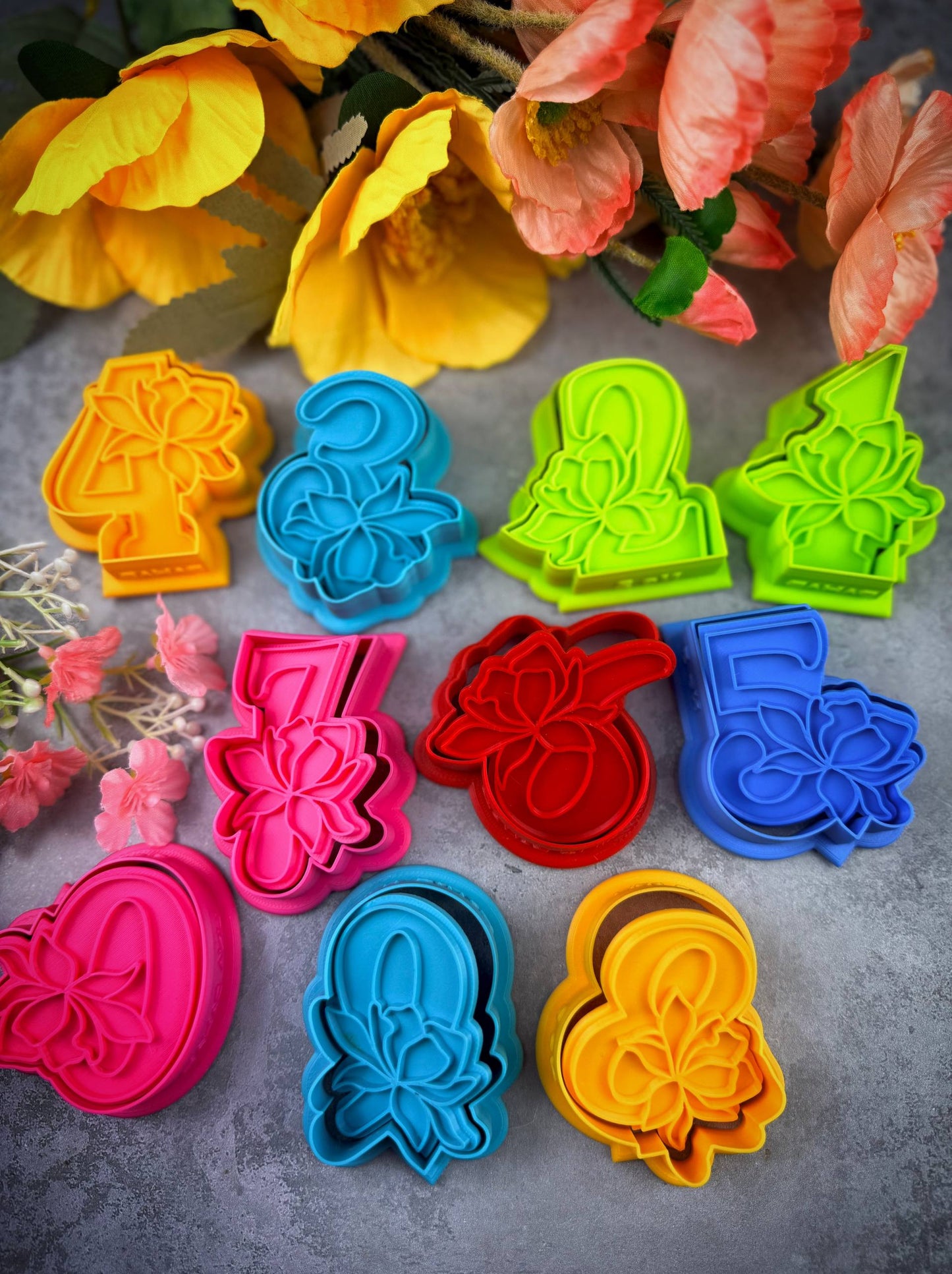 Number zero Cookie Cutter With Stamp