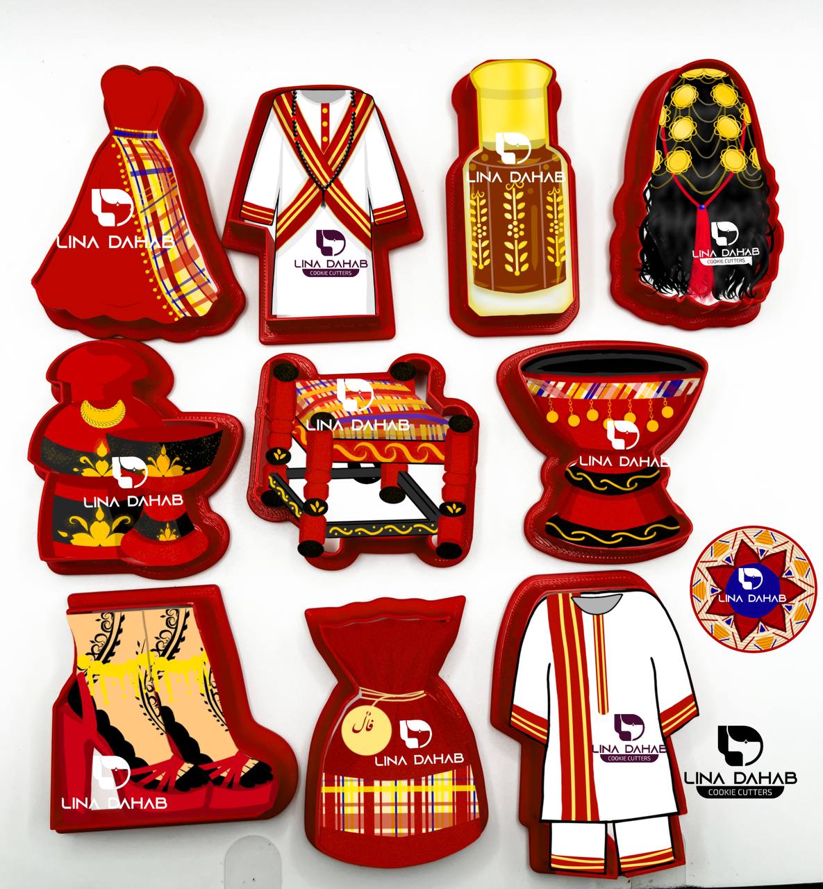 قطاعة كوكيز على شكل تولة صندلية مع تصميم جاهز للصورة