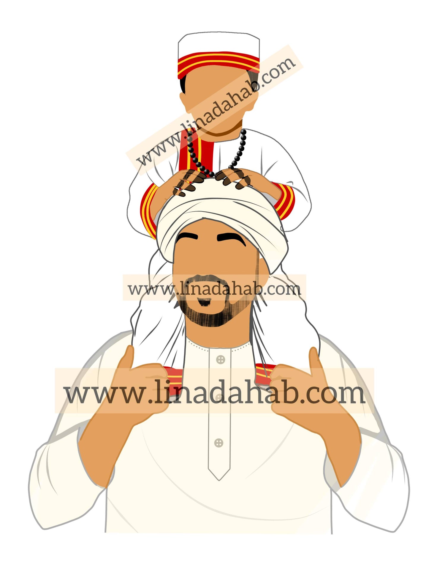 ولدي عريس مع أب (قطاعه كوكيز لمناسبة الختان )