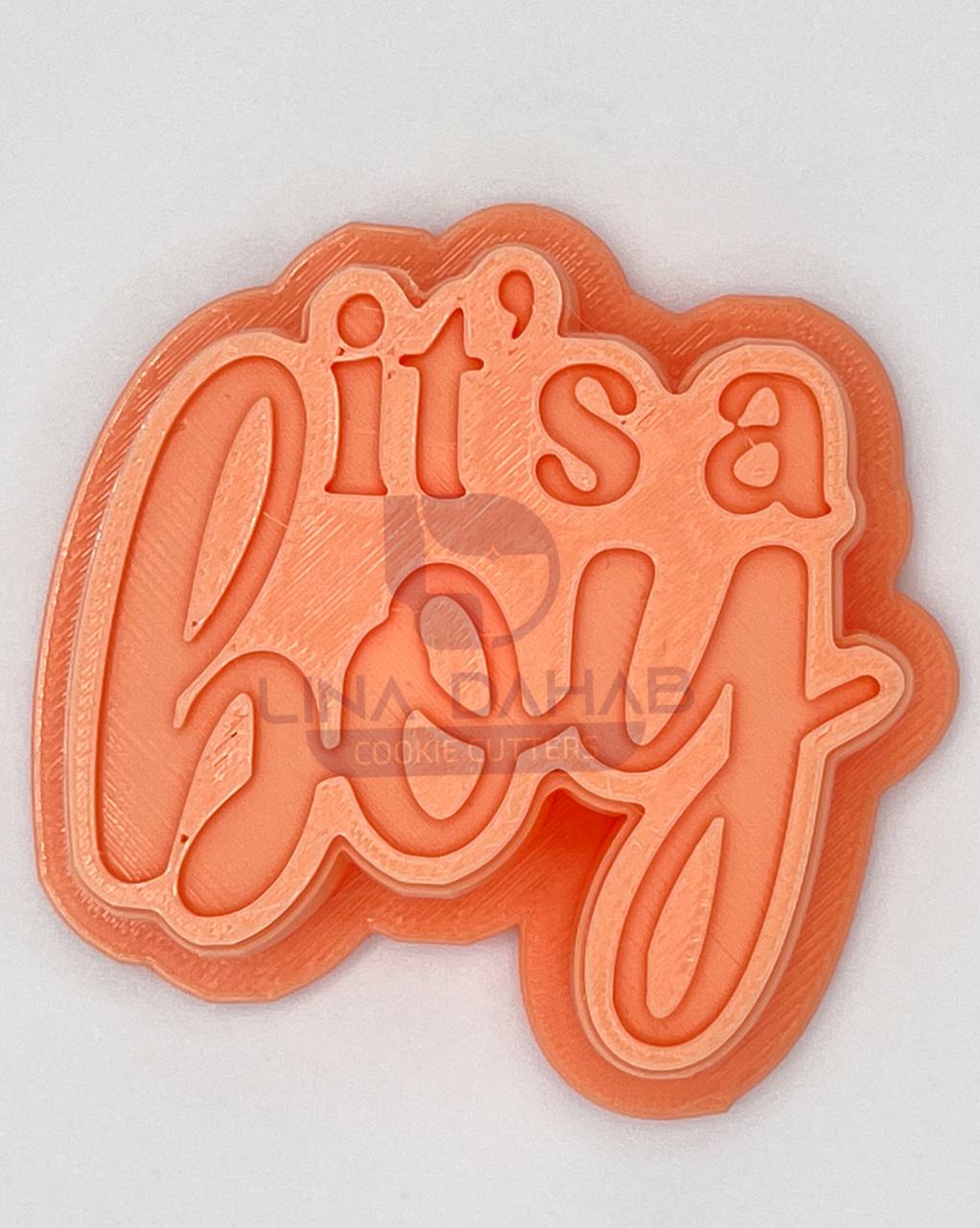 it's a boy cookie cutter+stamp