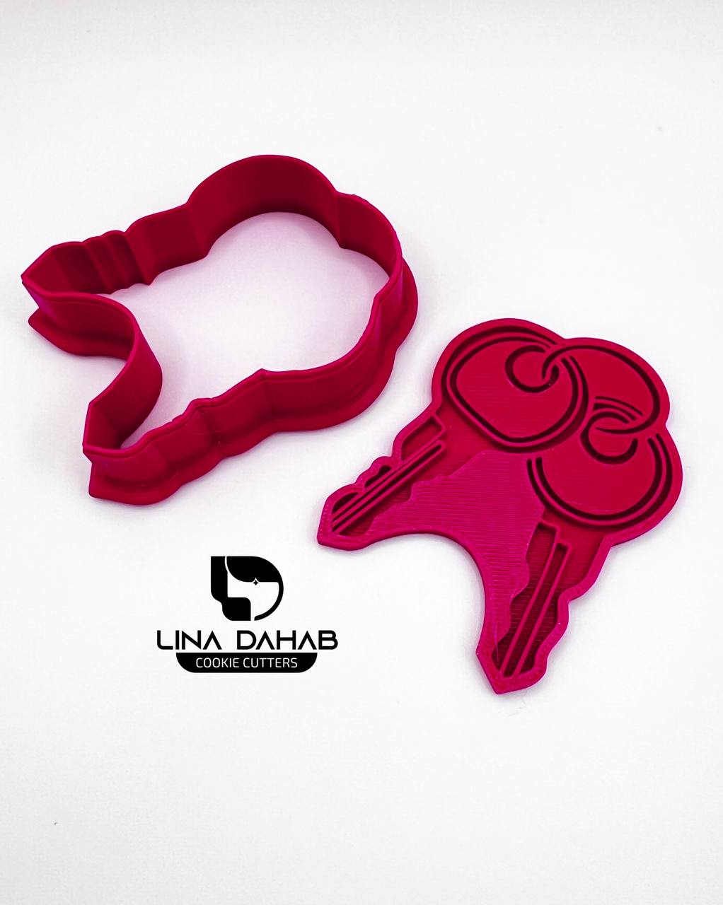 قطاعة كوكيز مع ختم عجينة سكر على شكل مفتاح