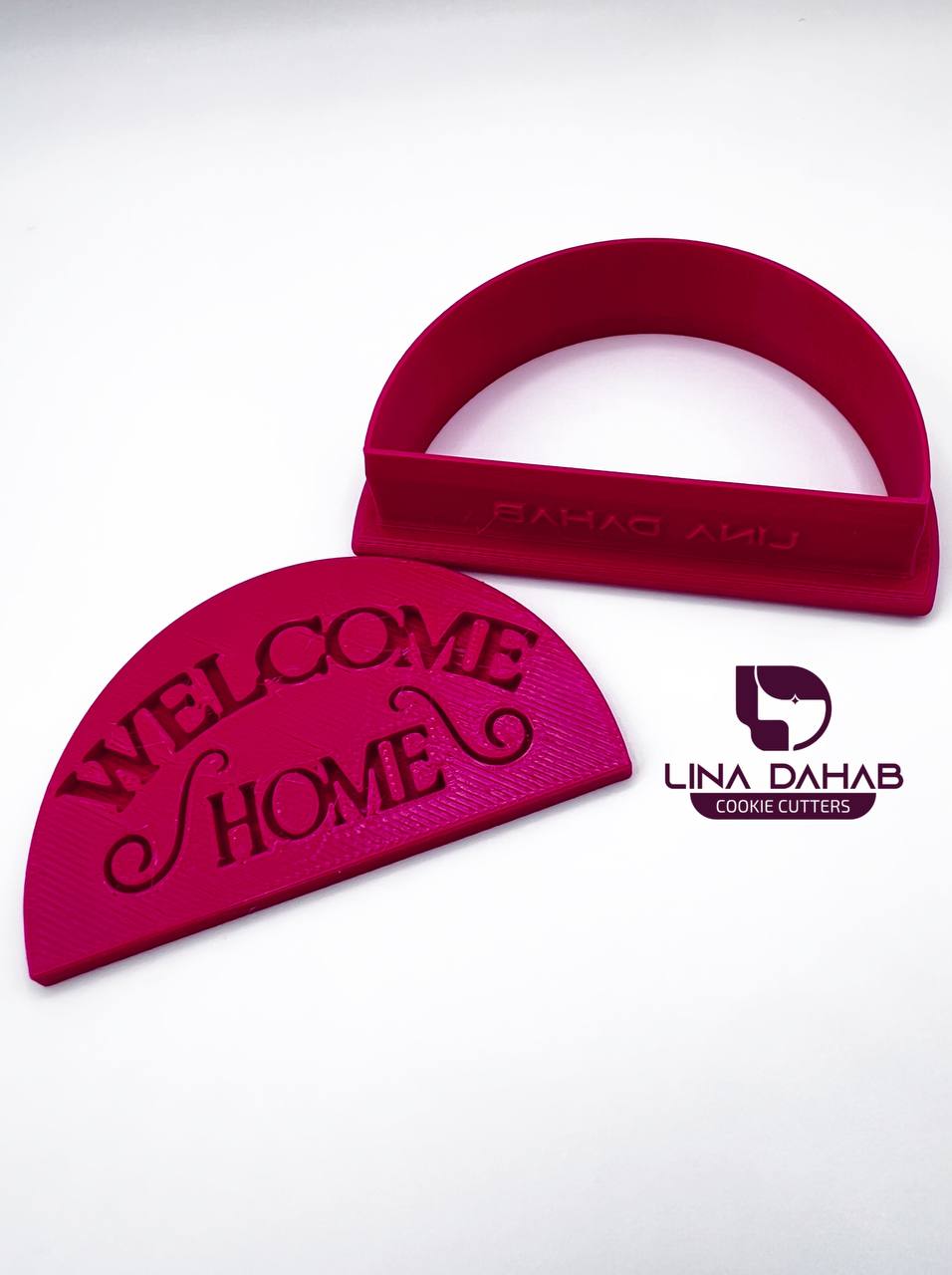 قطاعة و ختم عبارة WELCOME HOME