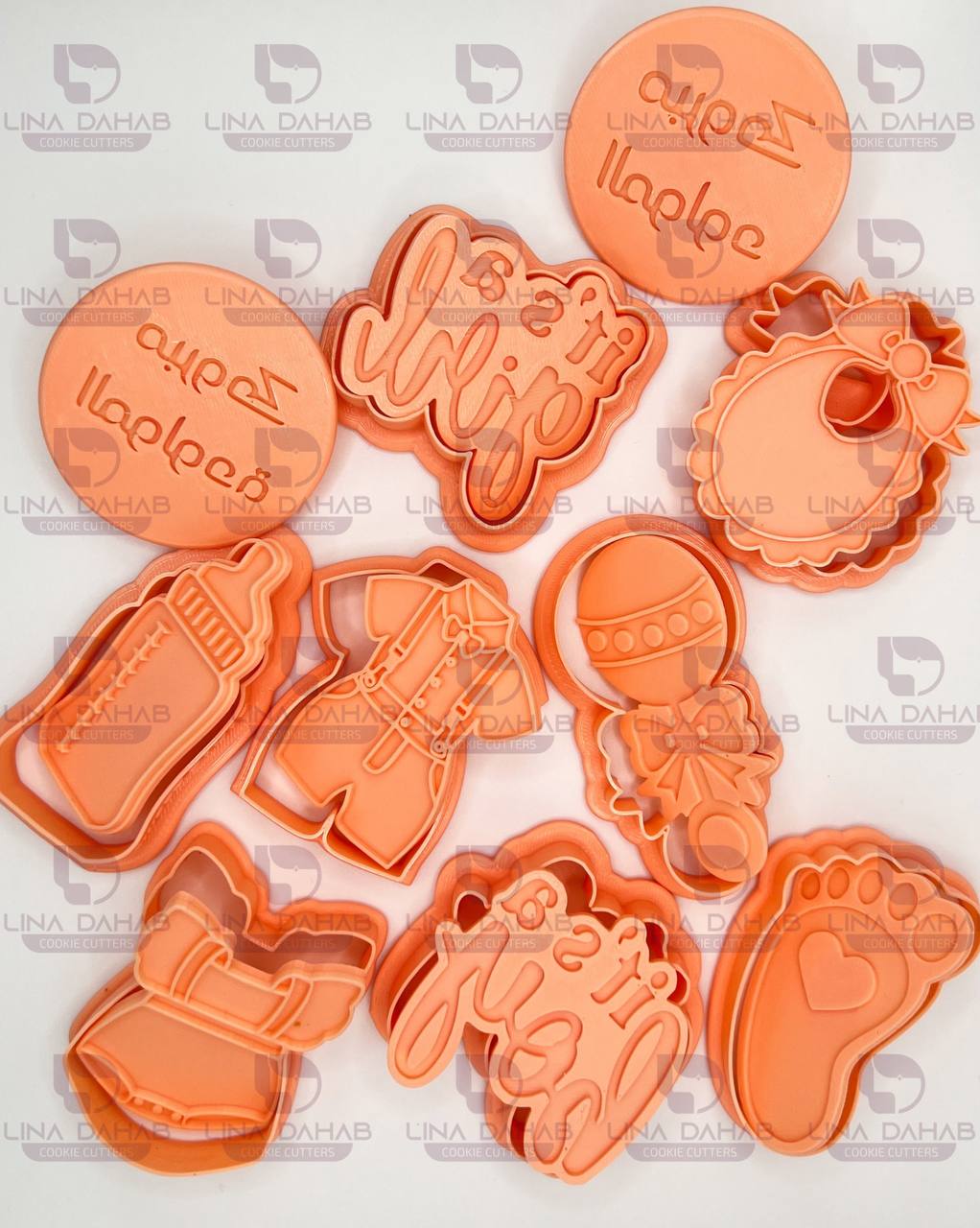 baby foot cookie cutter+stamp