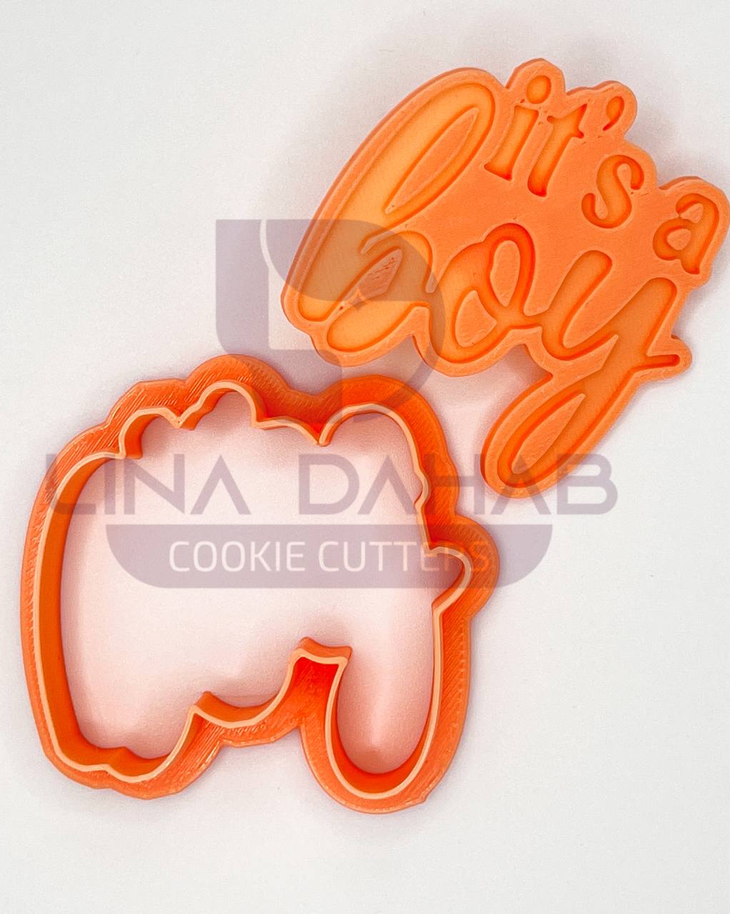 it's a boy cookie cutter+stamp