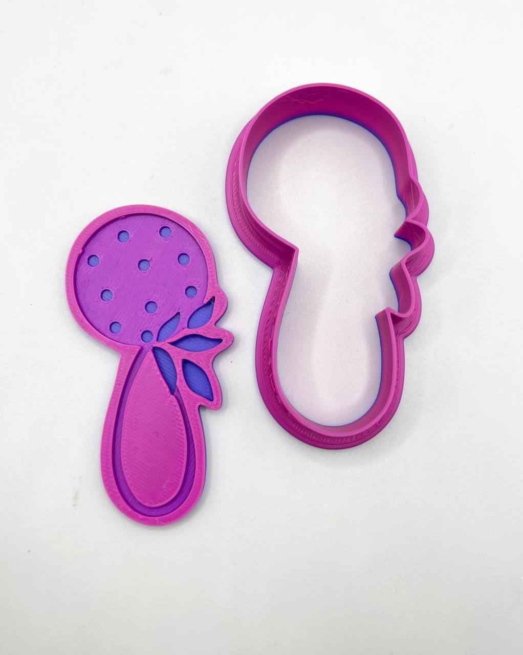 baby rattle cookie cutter + stamp