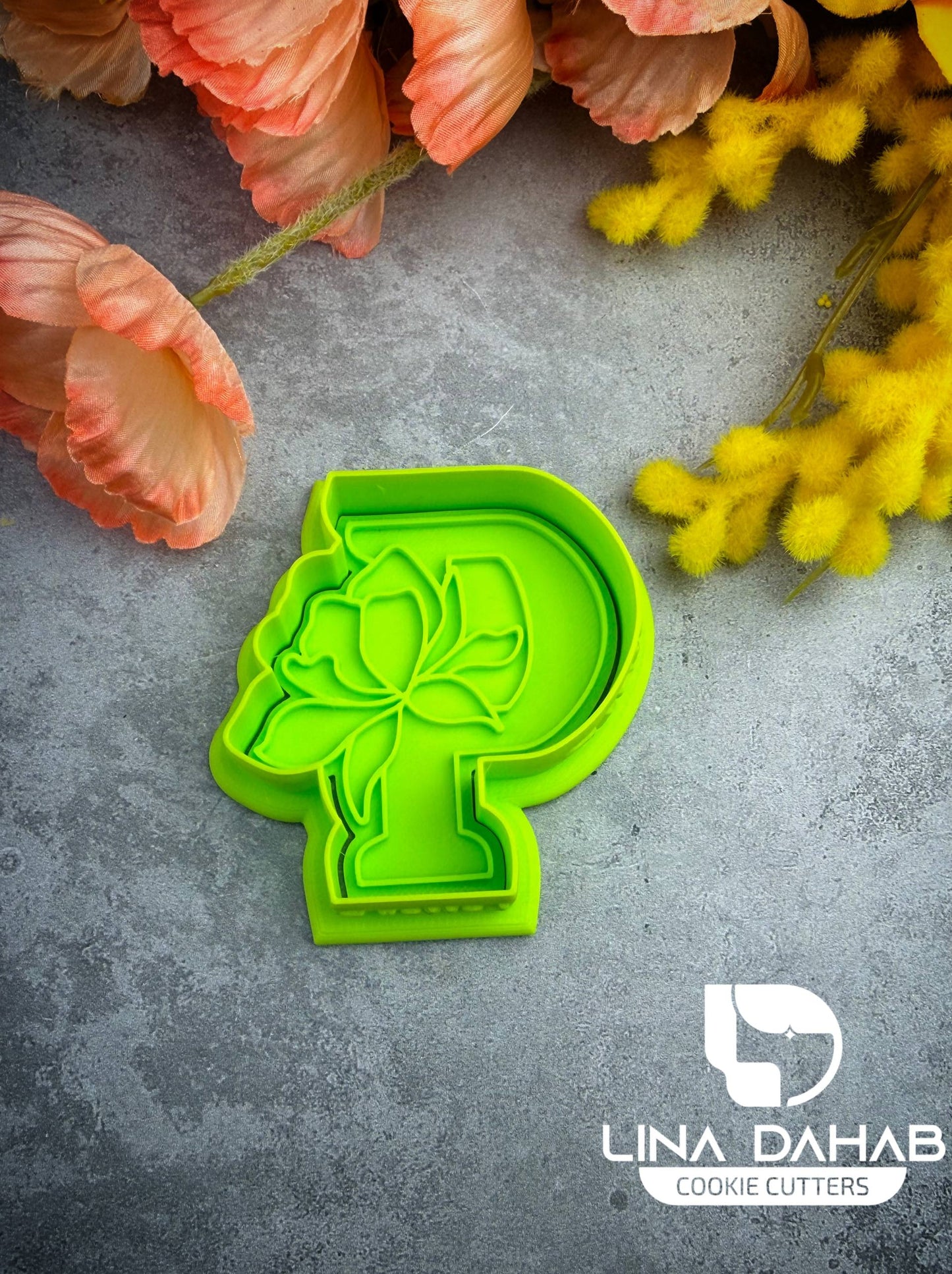 Letter P Cookie Cutter With Stamp
