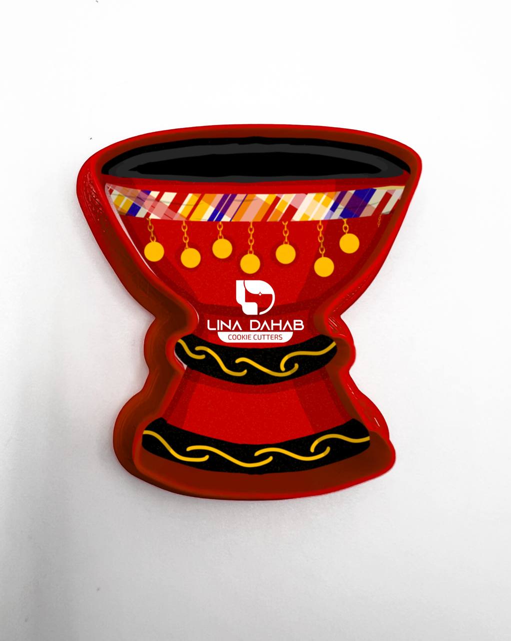 قطاعة كوكيز على شكل مبخر جرتق من الفخار معها صورة مماثلة