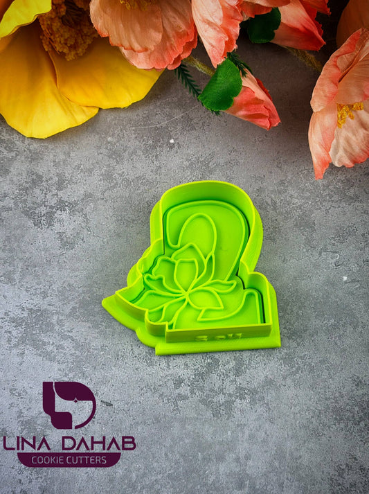 Number Two Cookie Cutter With Stamp