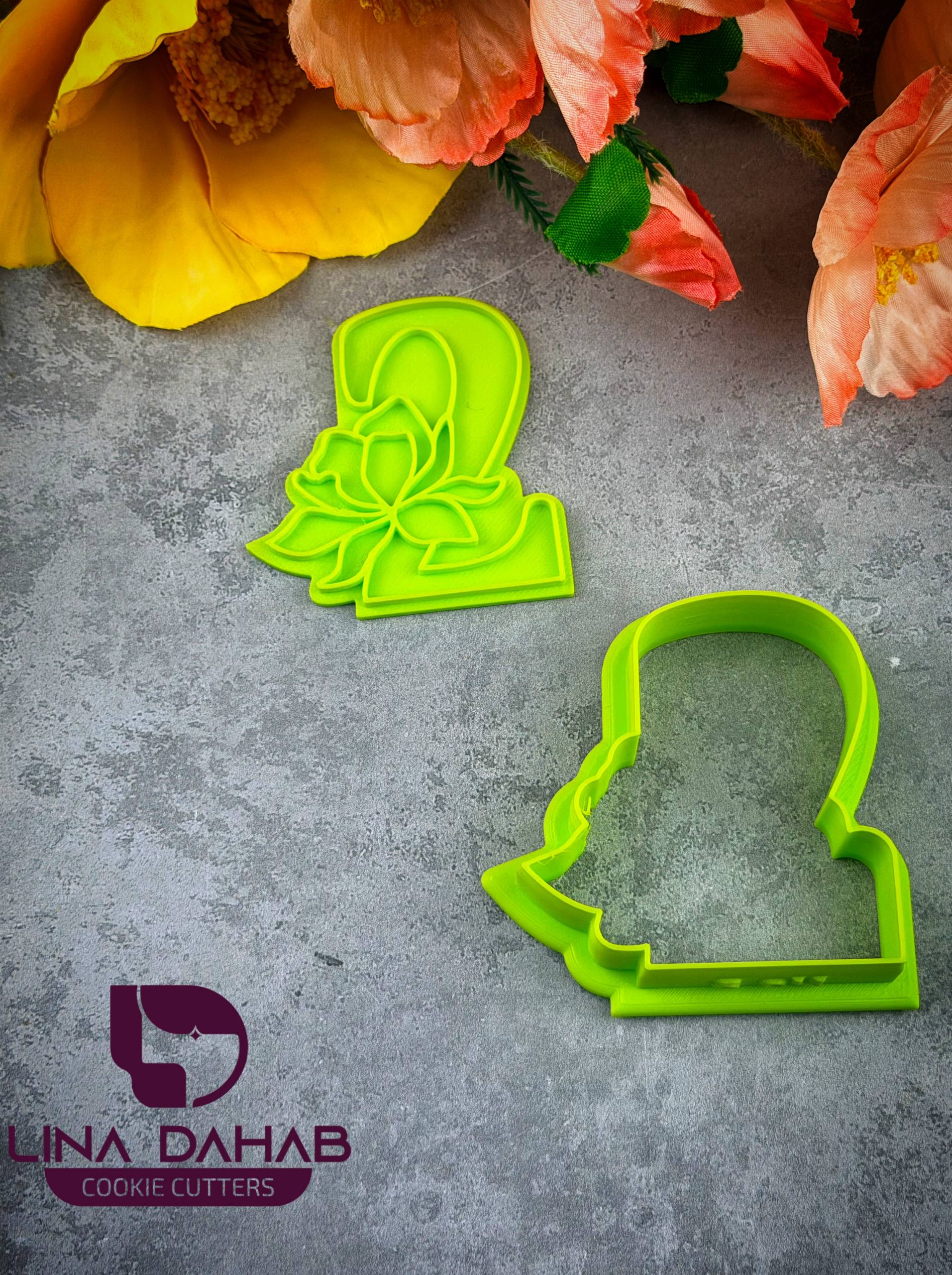 Number Two Cookie Cutter With Stamp