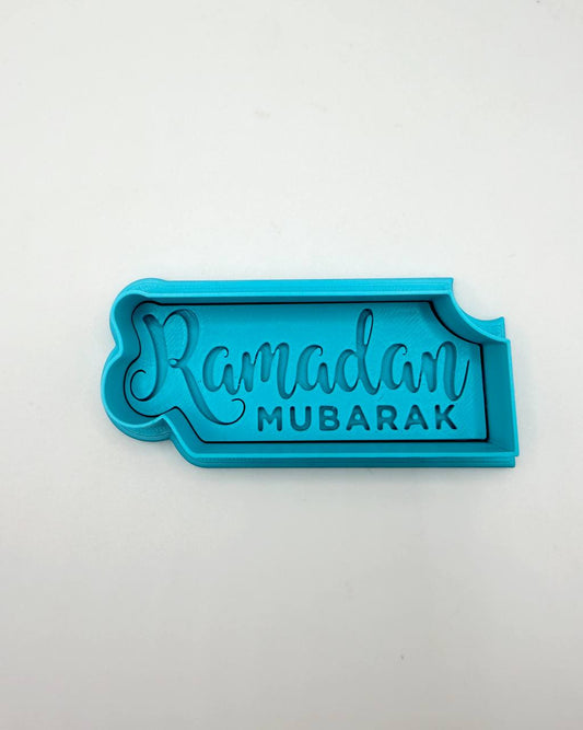 Ramadan Mubarak cookie cutter and stamp