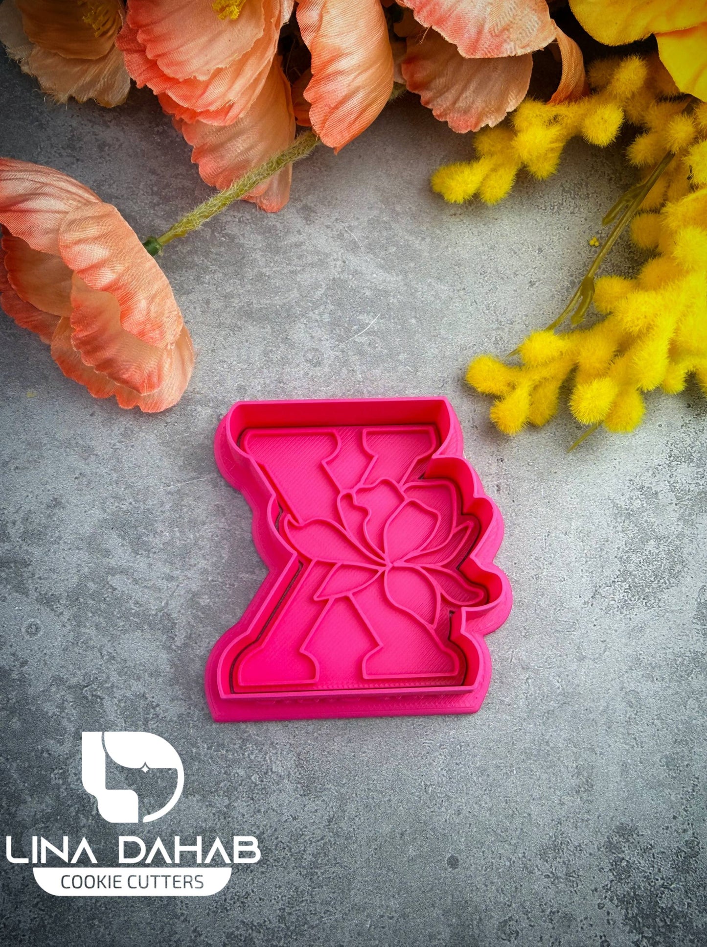 Letter X Cookie Cutter With Stamp