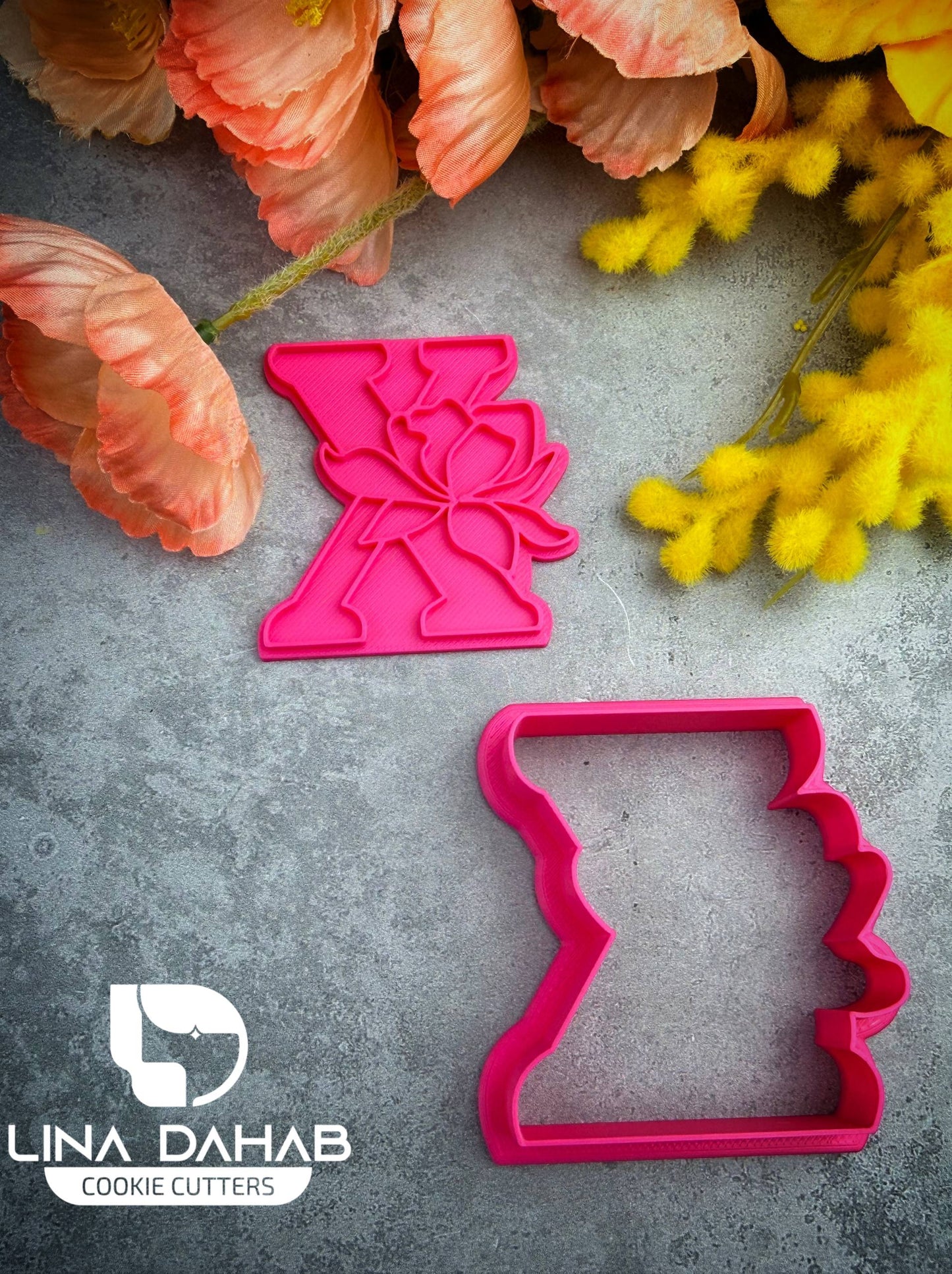 Letter X Cookie Cutter With Stamp
