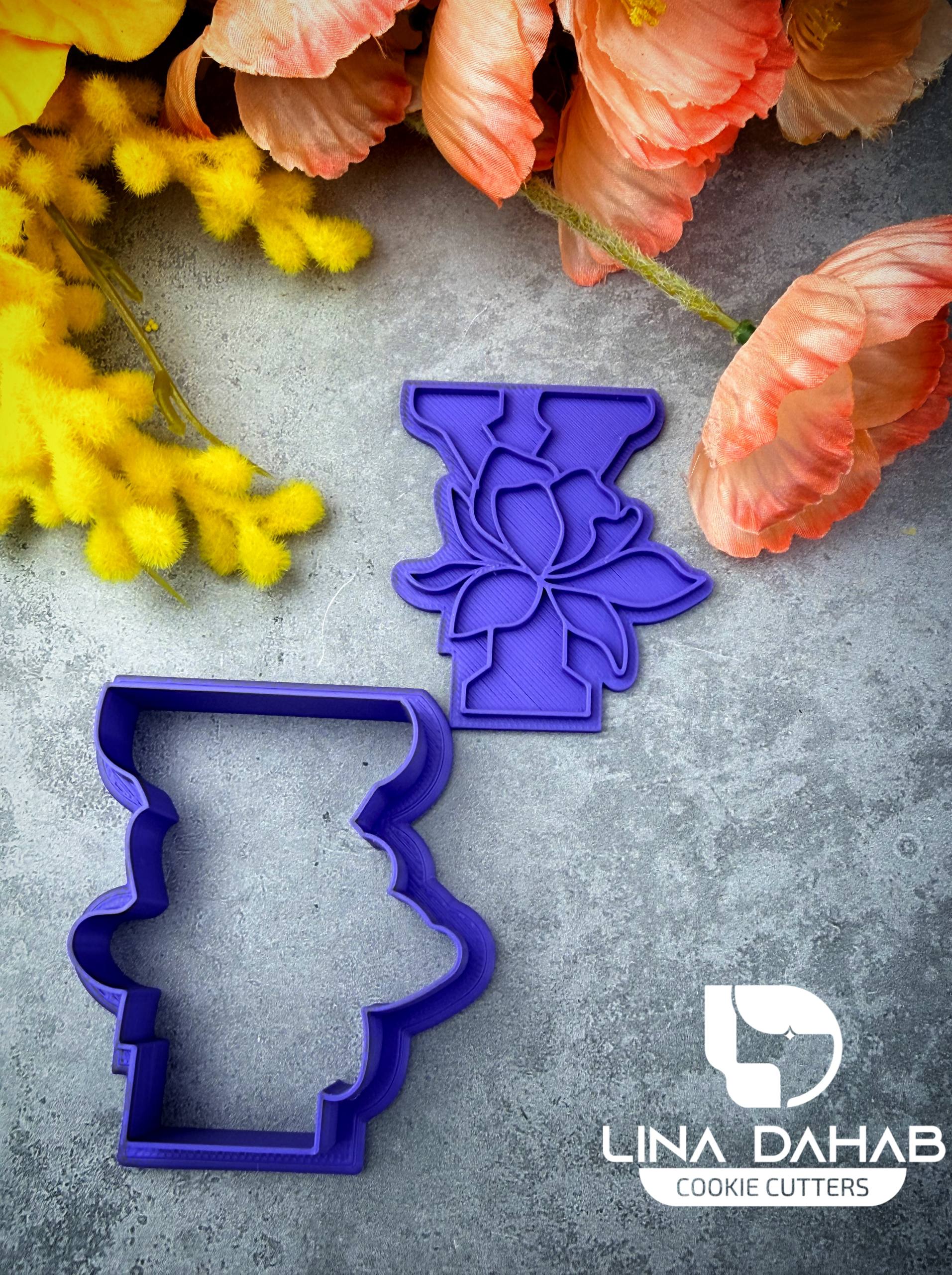 Letter Y Cookie Cutter With Stamp