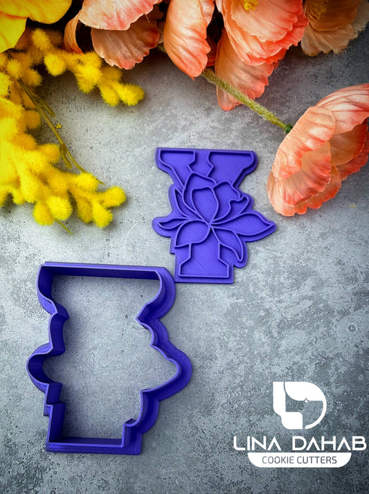 Letter Y Cookie Cutter With Stamp