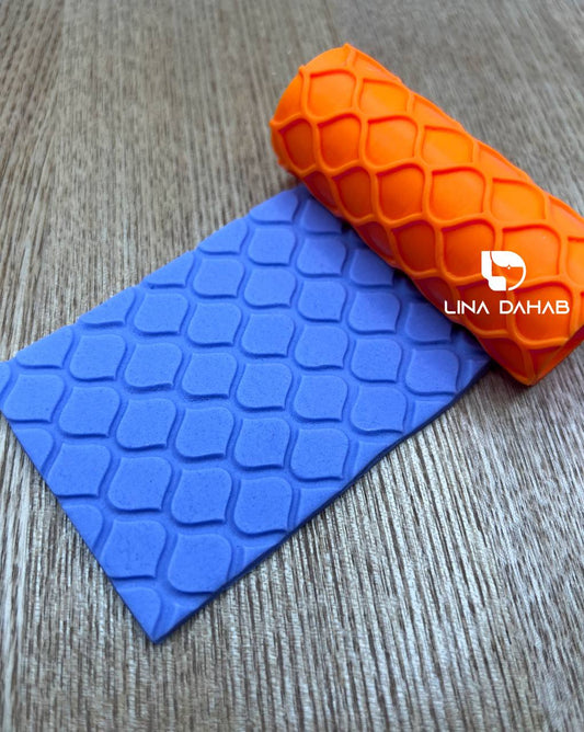 TEXTURE ROLLER FOR POLYMER CLAY AND FONDANT

رولة لعمل ملمس في عجينة السكر و البوليمر كلاي