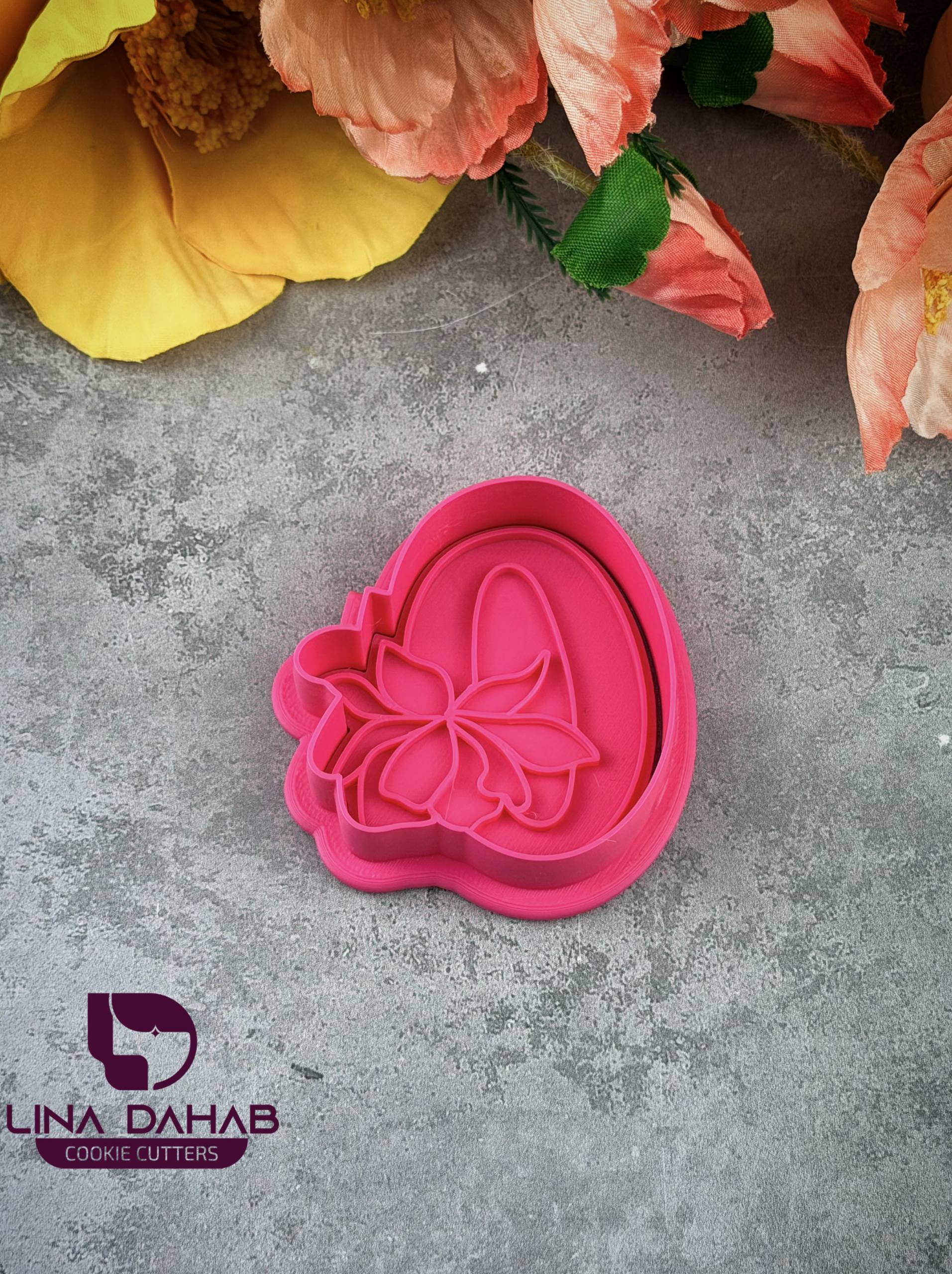 Number zero Cookie Cutter With Stamp