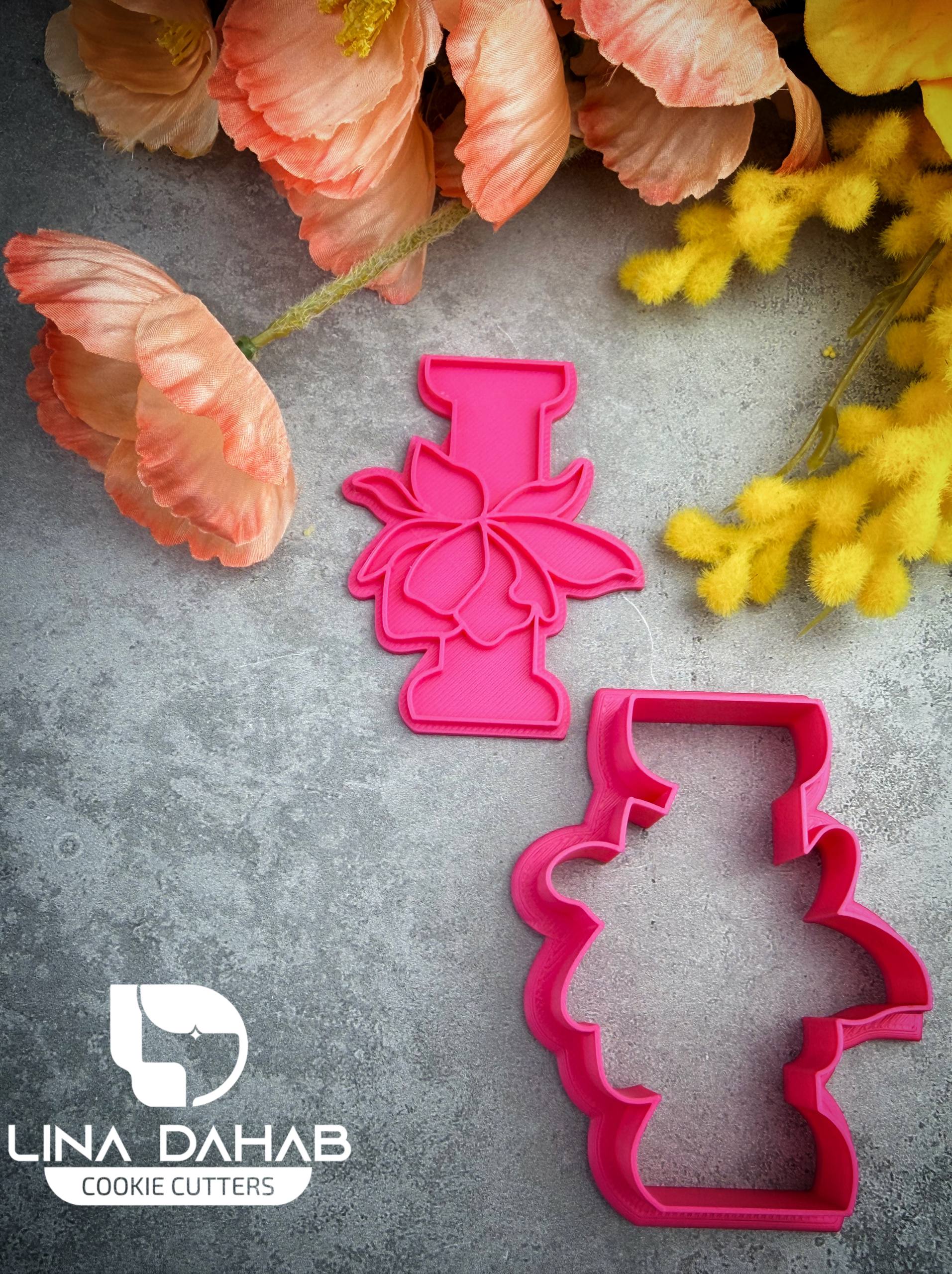 Letter I Cookie Cutter With Stamp