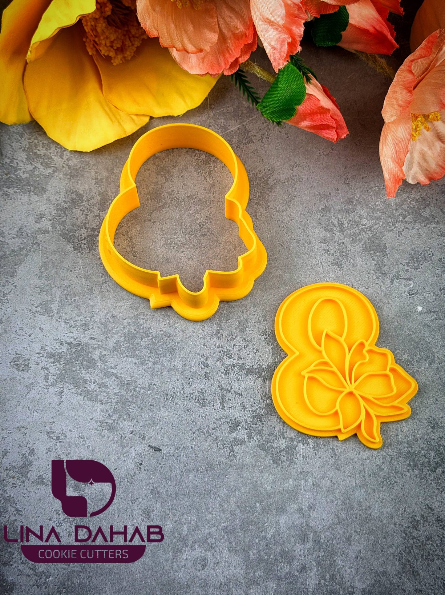 Number Seven Cookie Cutter With Stamp