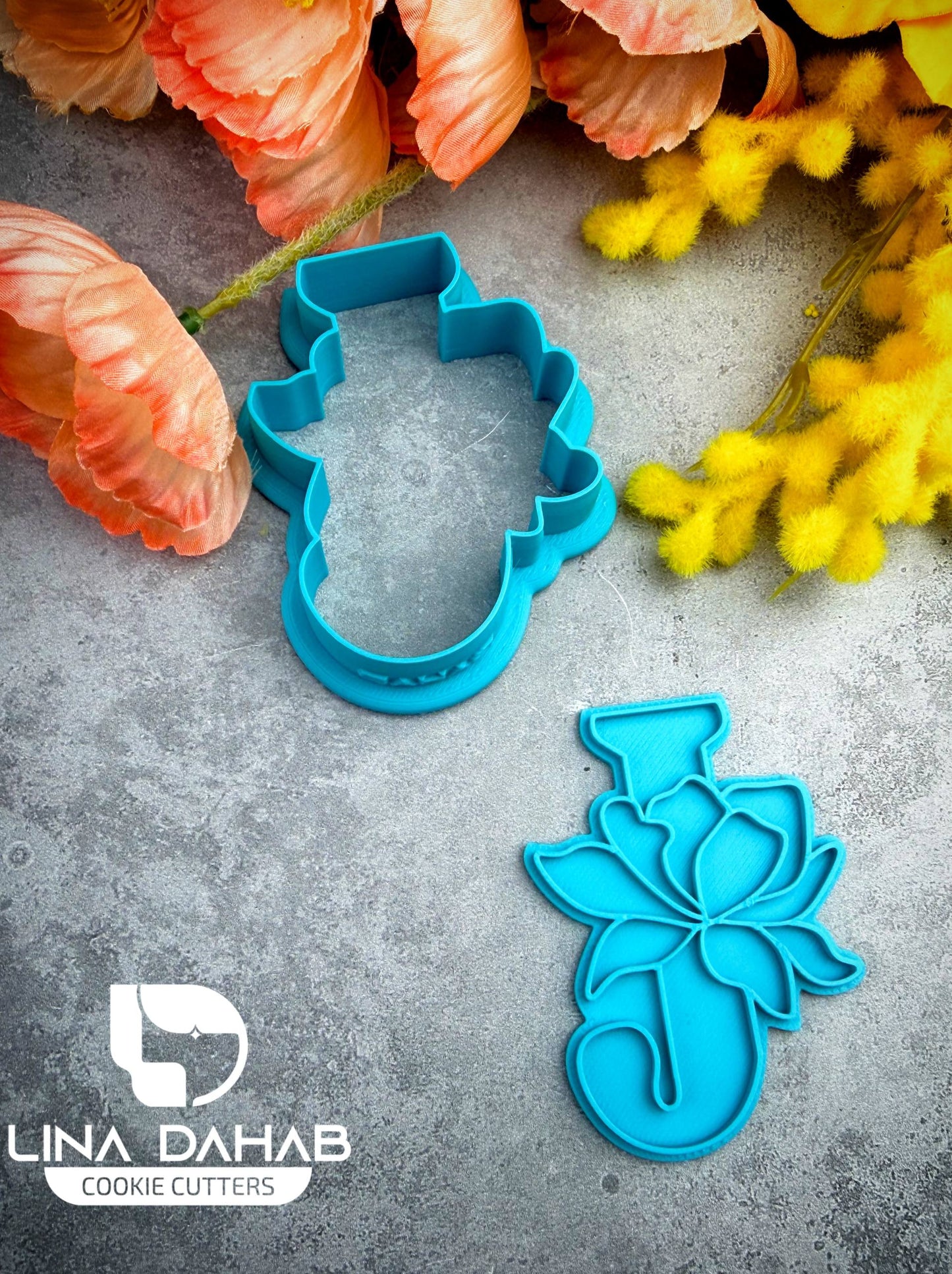 Letter J Cookie Cutter With Stamp