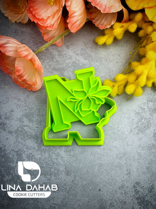 
Letter N Cookie Cutter With Stamp
