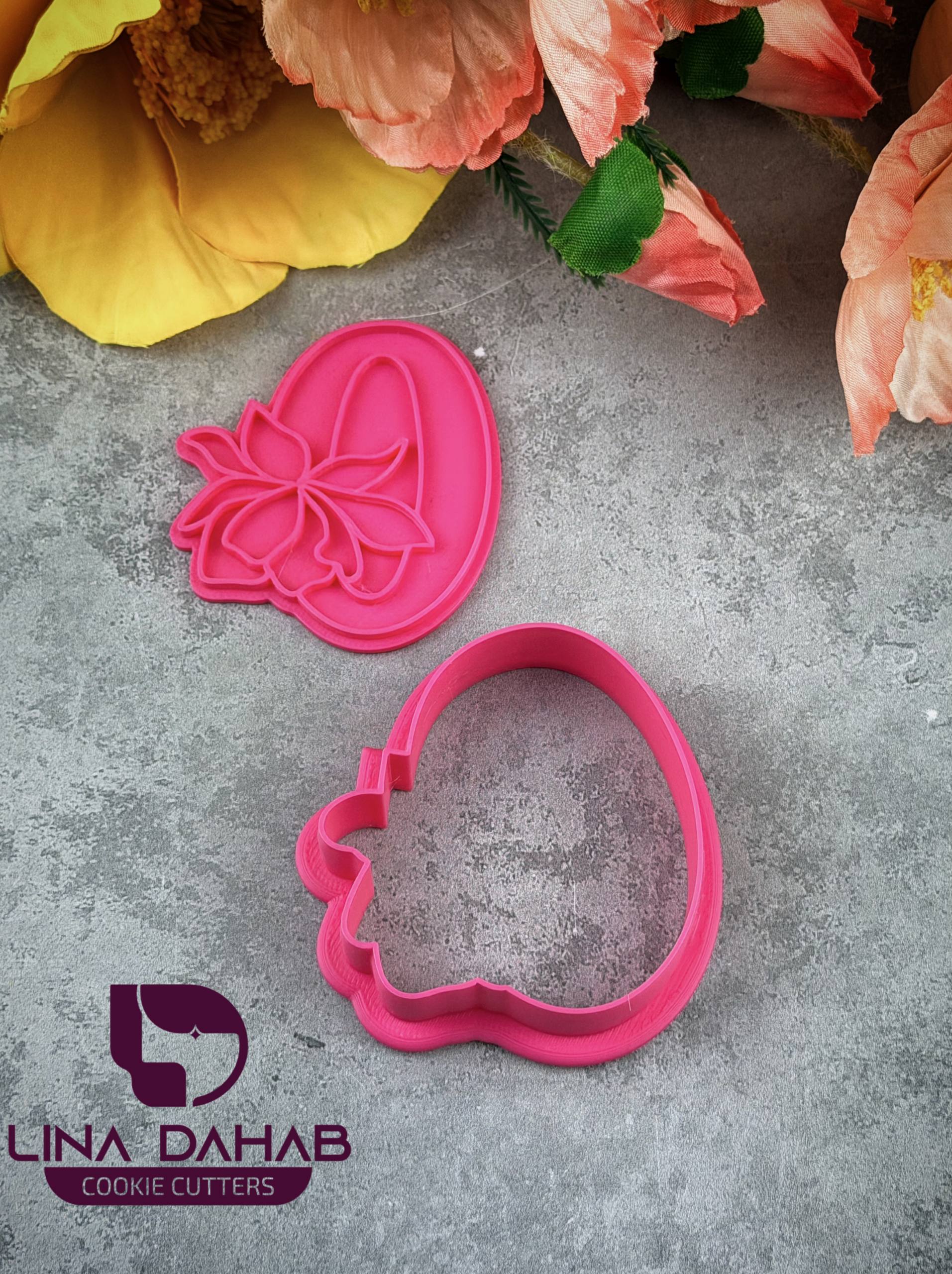 Number zero Cookie Cutter With Stamp