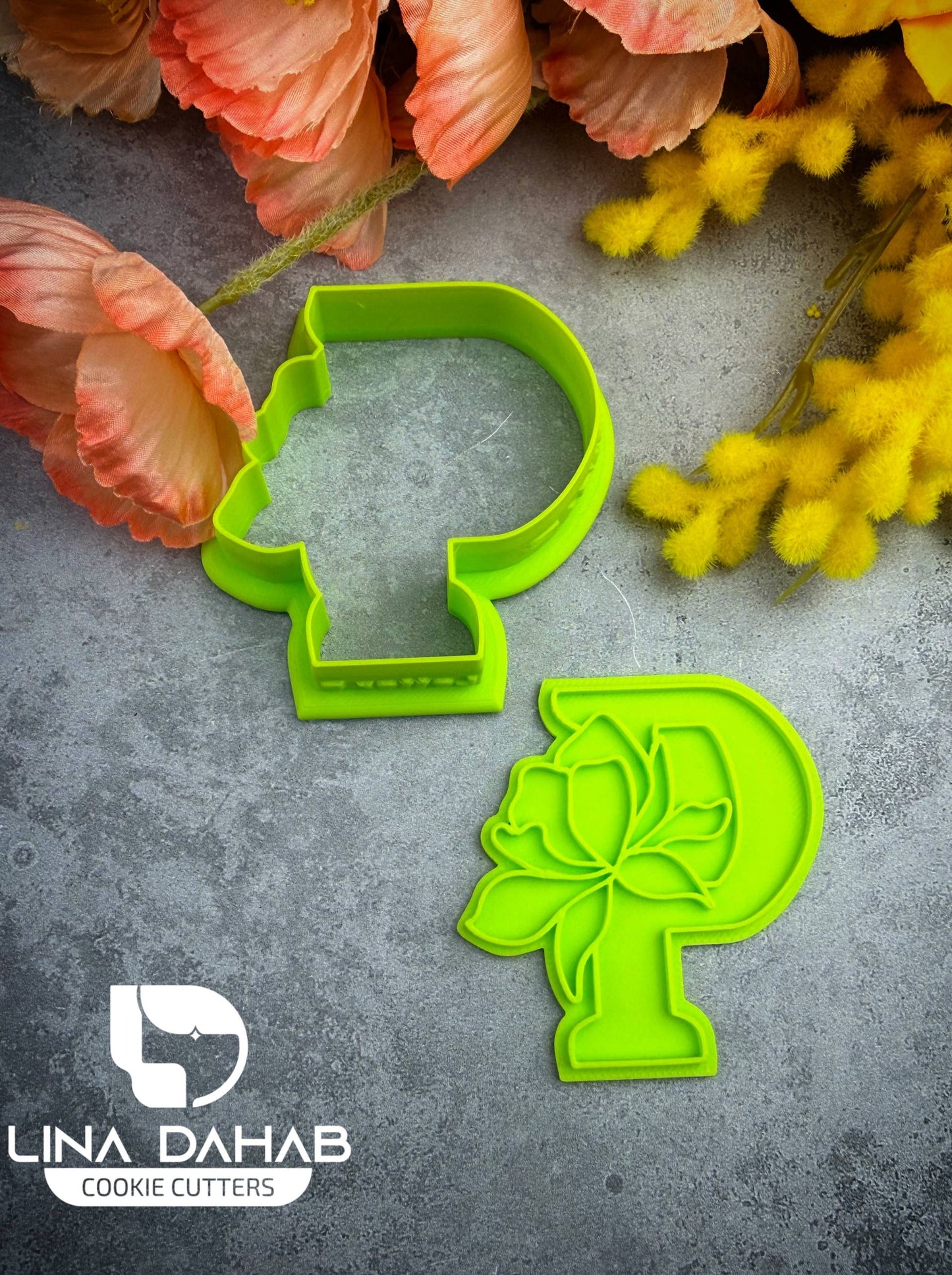 Letter P Cookie Cutter With Stamp