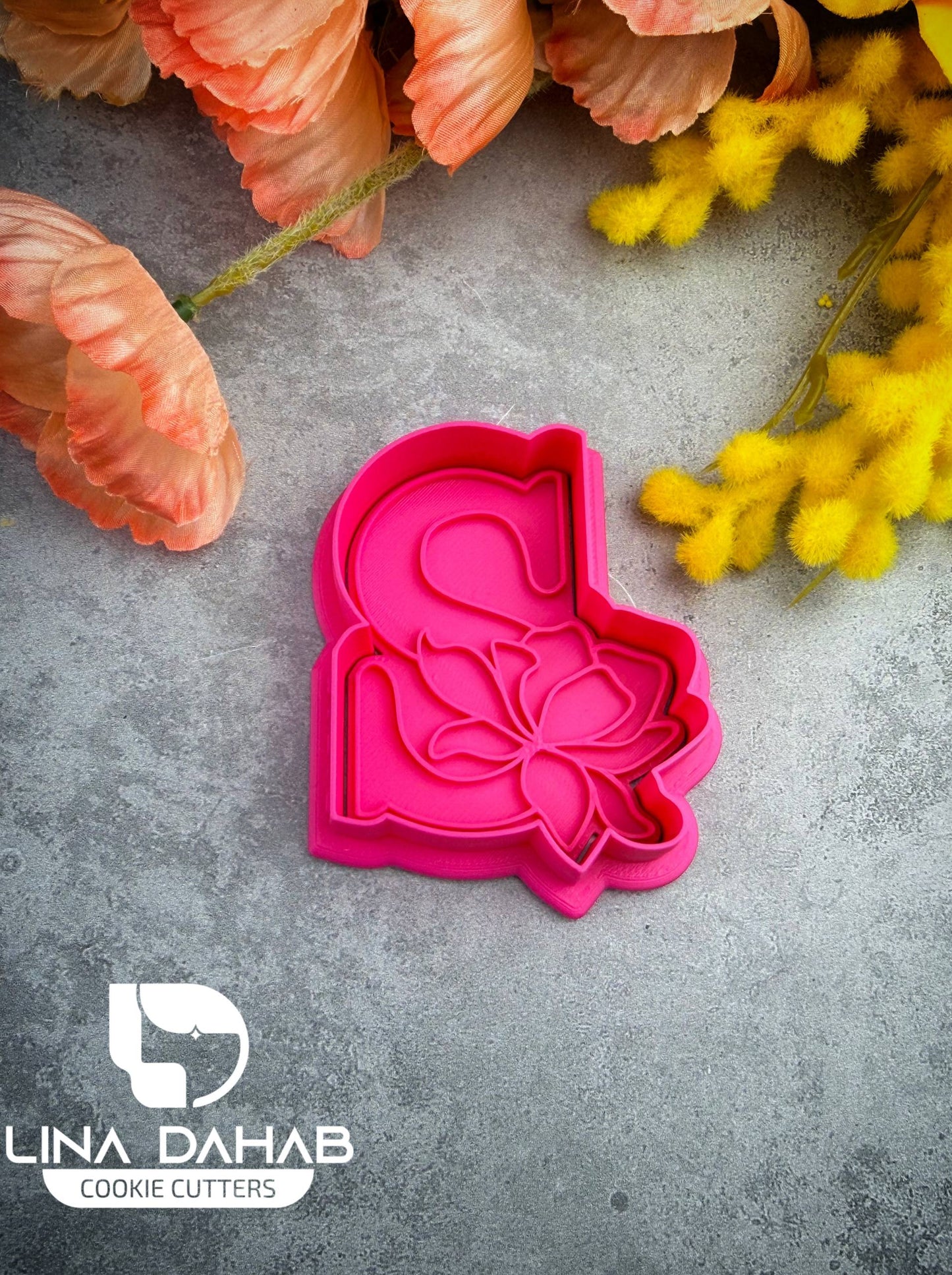 Letter S Cookie Cutter With Stamp