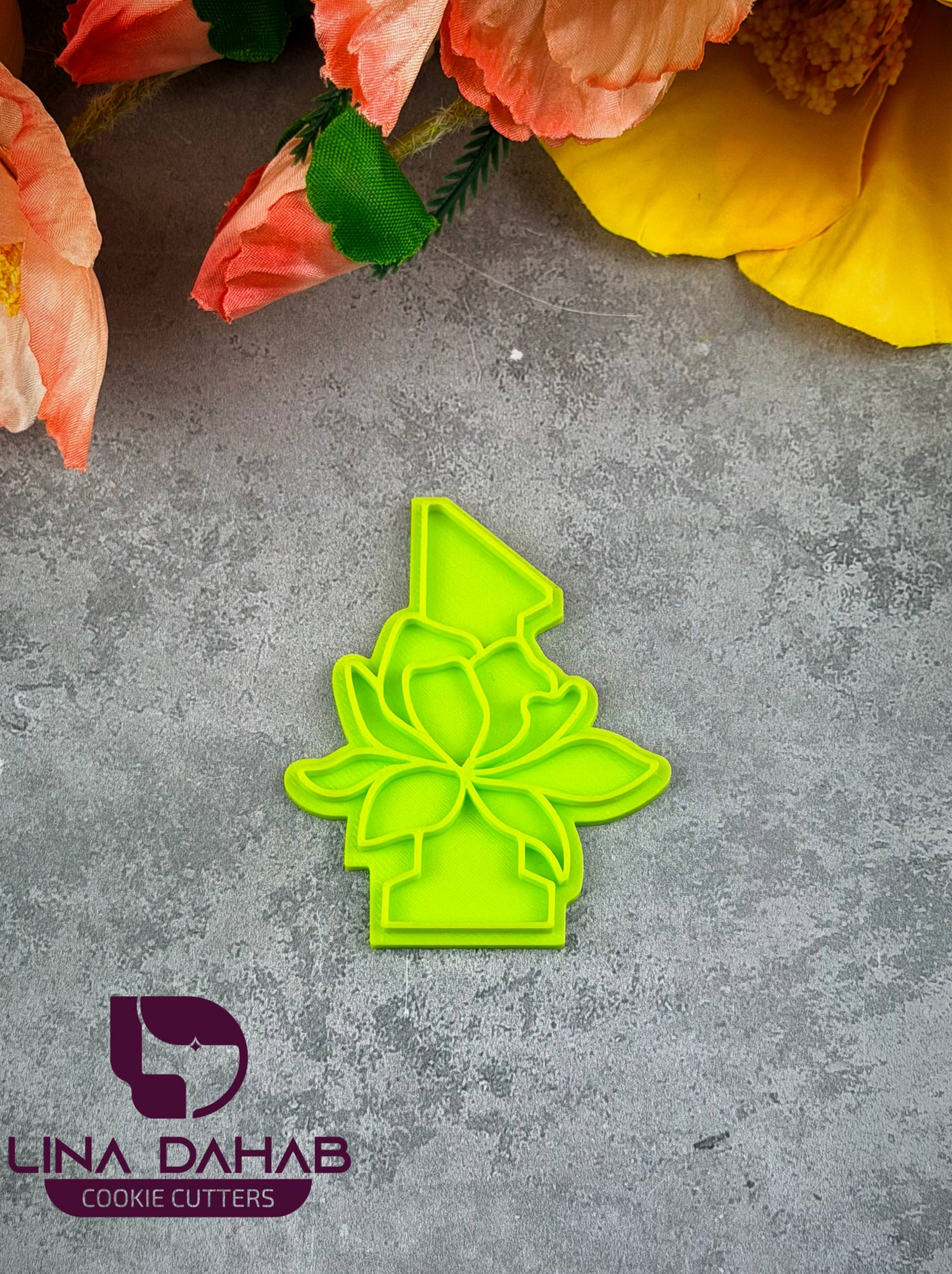 Number One Cookie Cutter With Stamp 