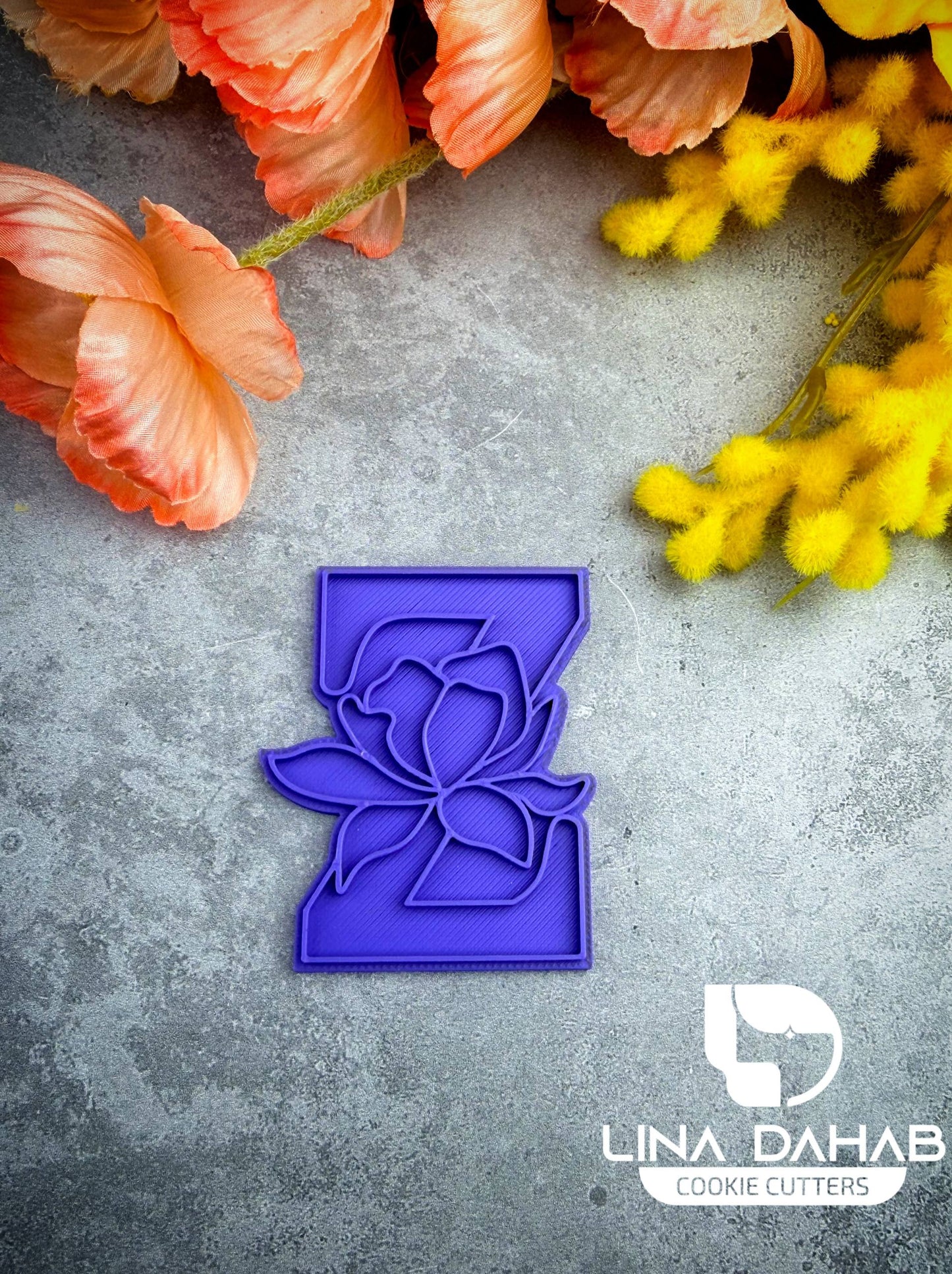 Letter Z Cookie Cutter With Stamp