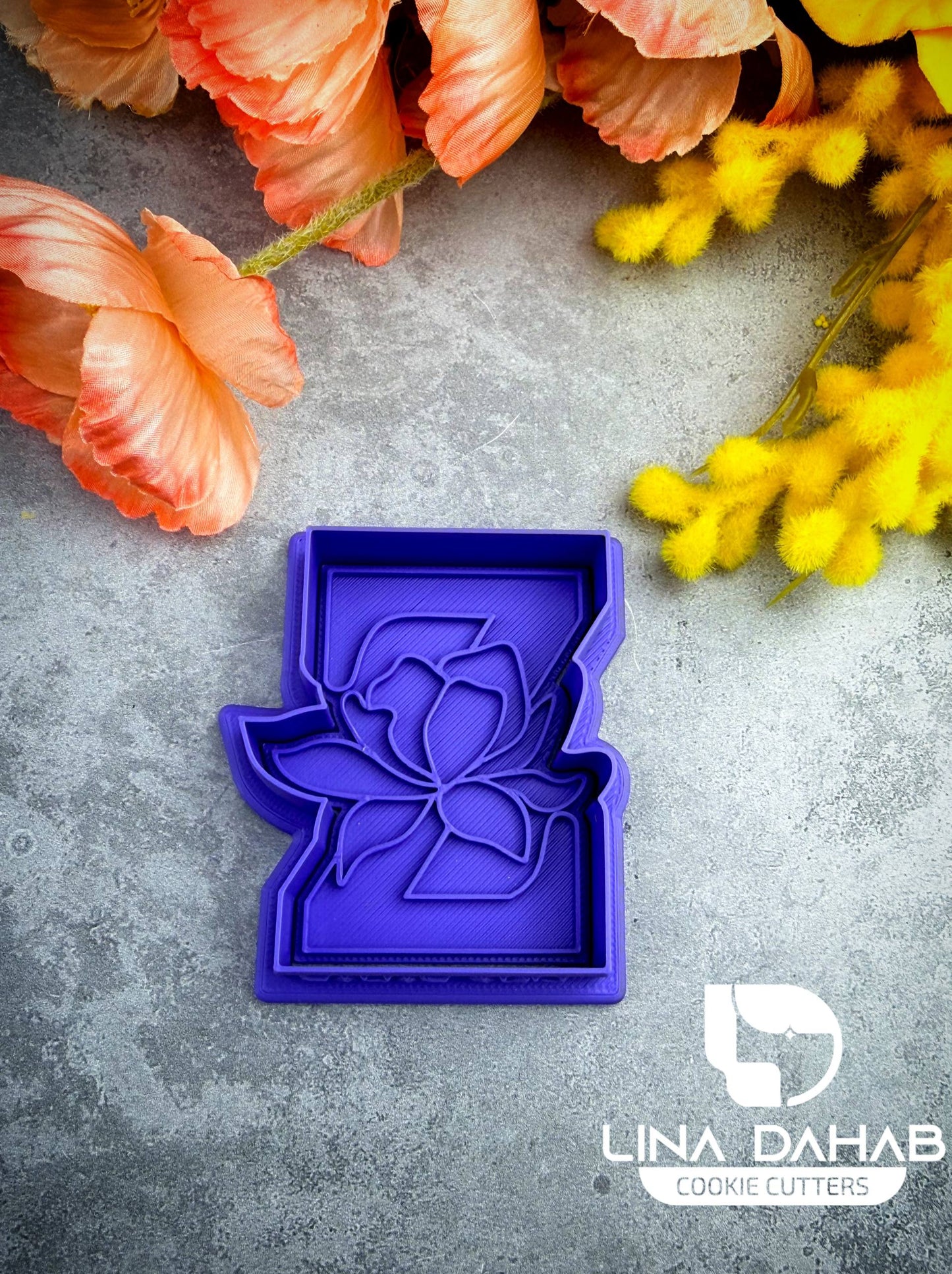 Letter Z Cookie Cutter With Stamp
