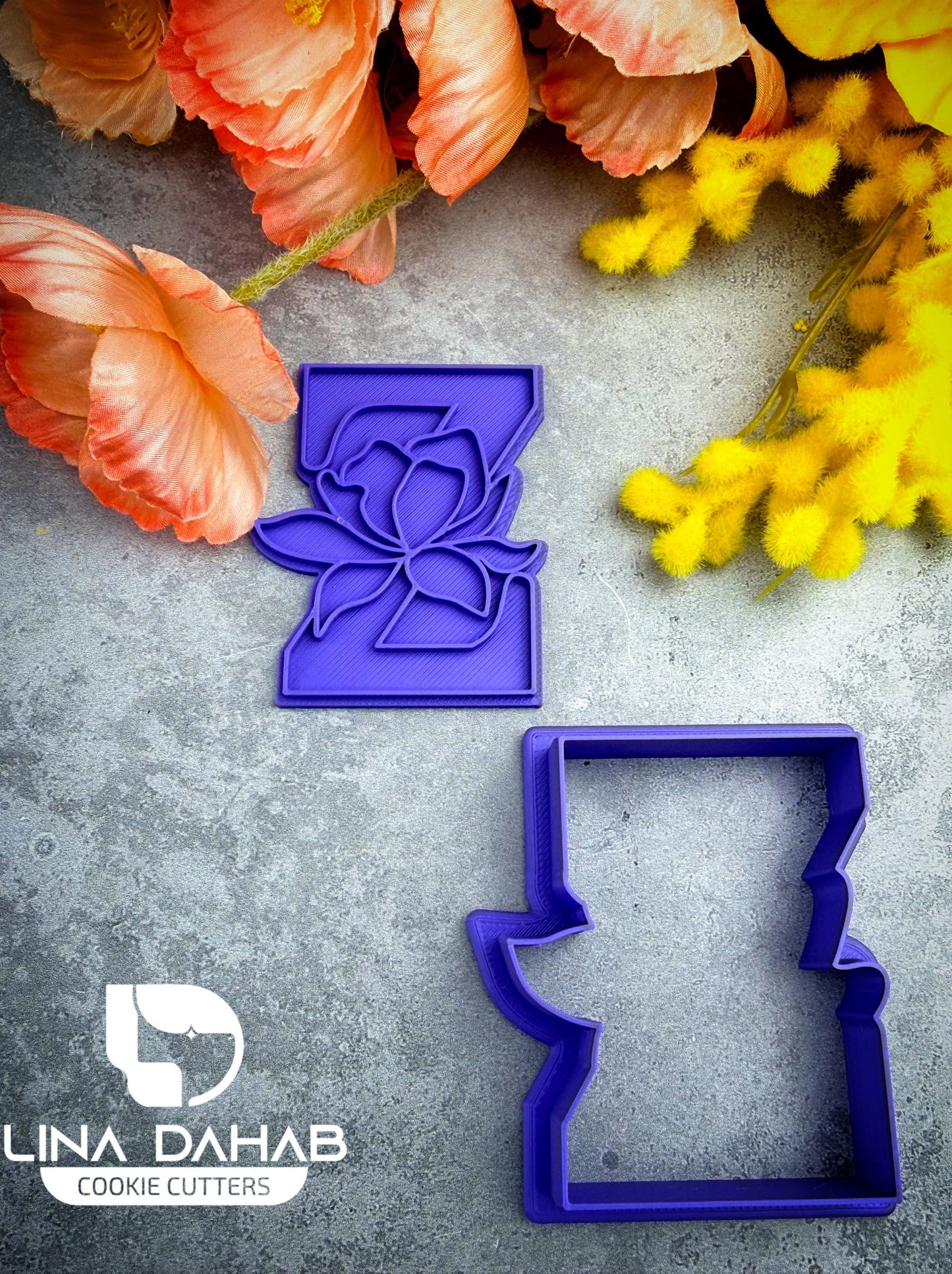 Letter Z Cookie Cutter With Stamp