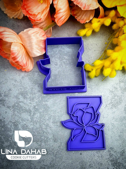 Letter Z Cookie Cutter With Stamp