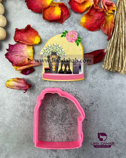 (2 قطاعة مع صورة مماثلة (شبكة العروس