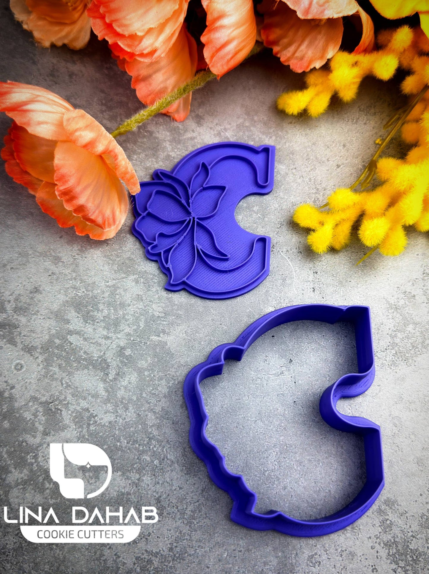 Letter C Cookie Cutter With Stamp